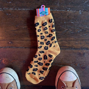 Leopard Print socks-Joe Cool-Famous Rebel