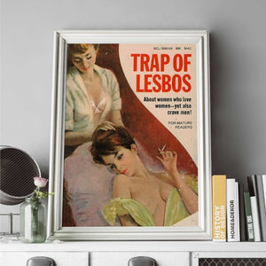 -Lesbos Trap - Wall Art Print-Famous Rebel