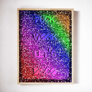 -Lets Disco - Wall Art Print-Famous Rebel