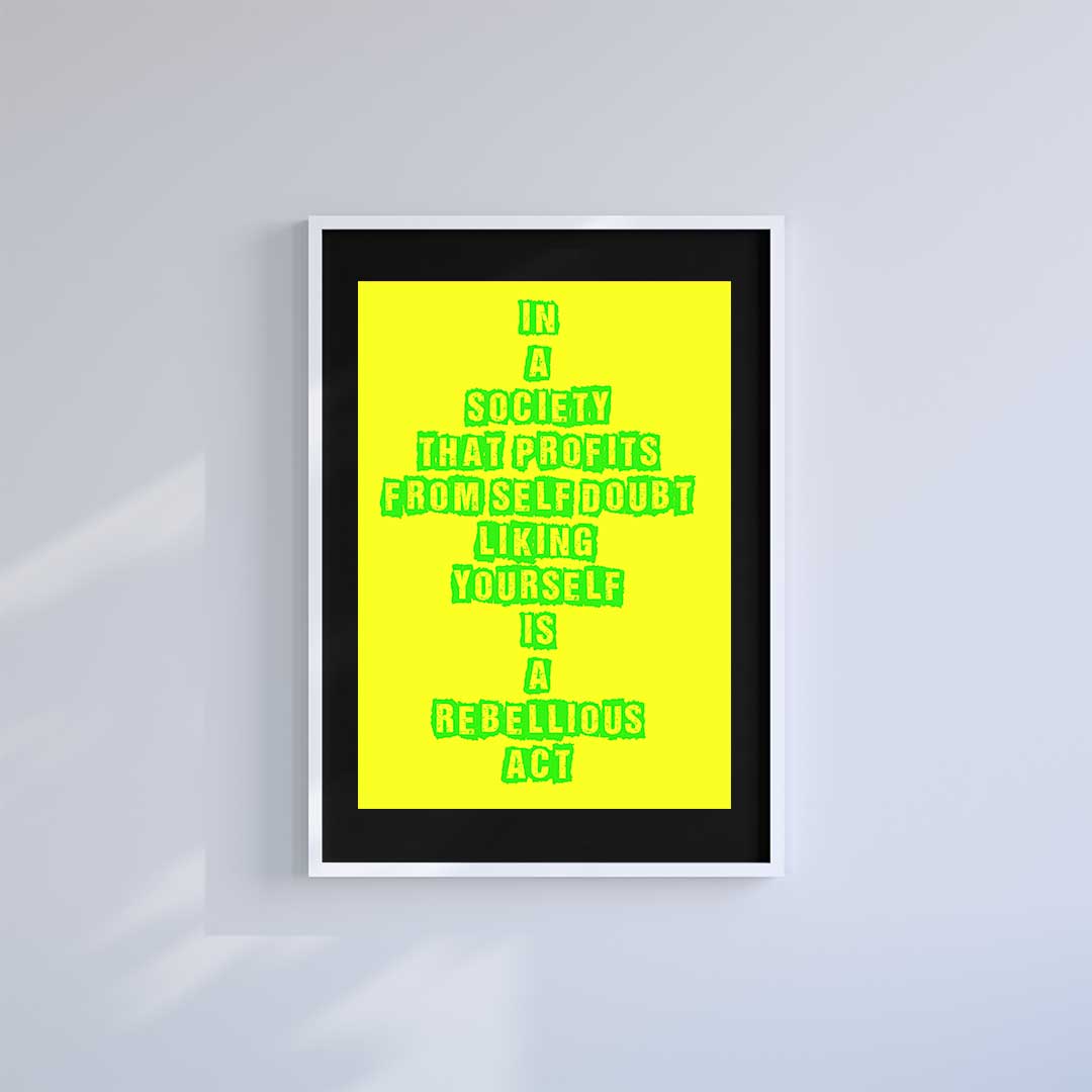 Small 10"x8" inc Mount-Black-Like Yourself - Wall Art Print-Famous Rebel