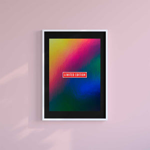 Large (A2) 16.5" x 23.4" inc Mount-Black-Limited Edition Hologram - Wall Art Print-Famous Rebel