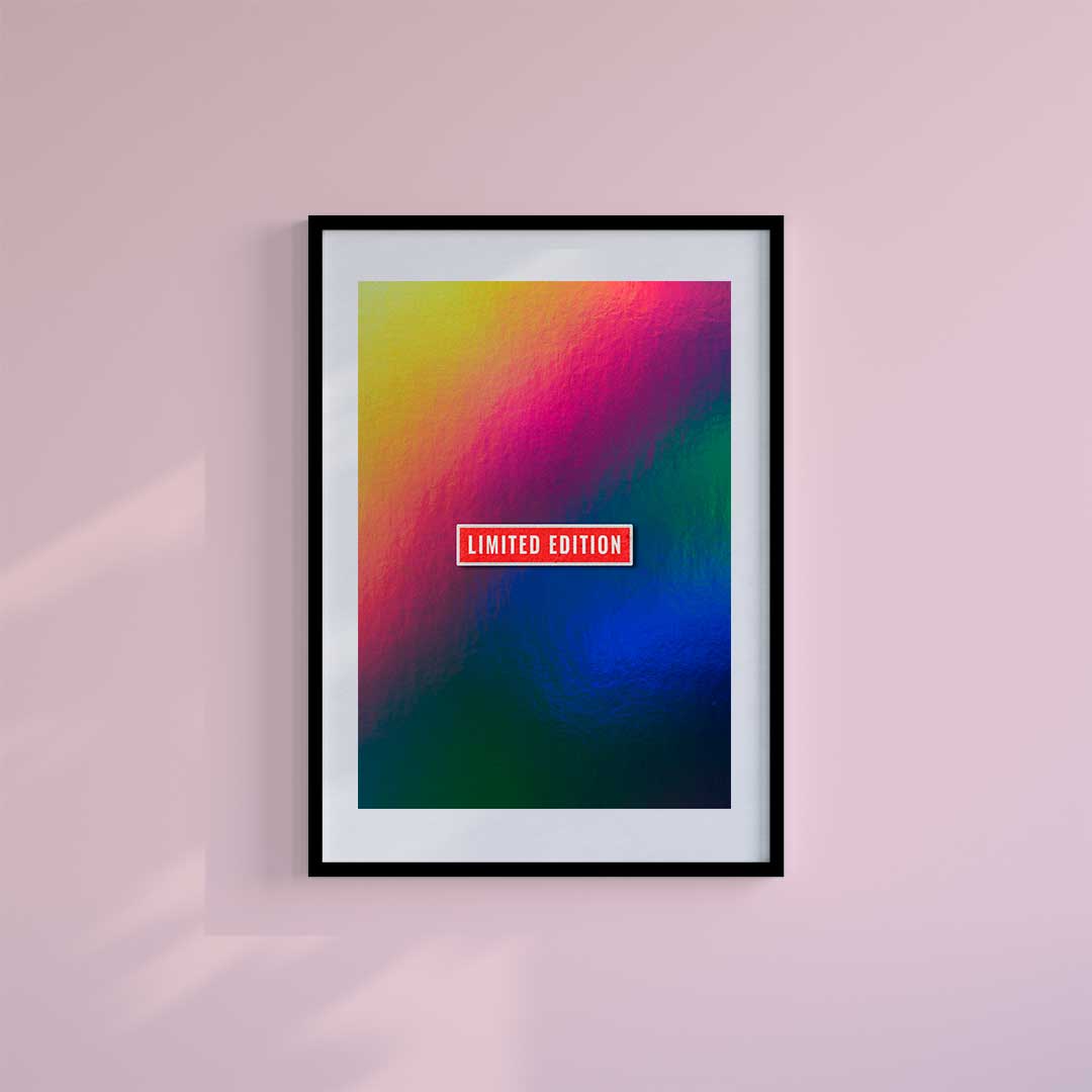 Medium (A3) 11.75" x 16.5" inc Mount-White-Limited Edition Hologram - Wall Art Print-Famous Rebel