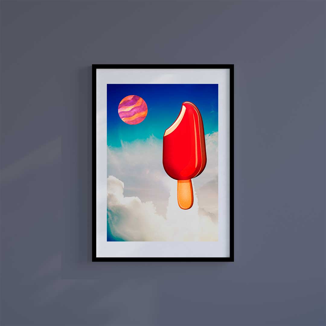 Large (A2) 16.5" x 23.4" inc Mount-Black-Lolly Atmosphere - Wall Art Print-Famous Rebel