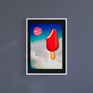 Medium (A3) 11.75" x 16.5" inc Mount-White-Lolly Atmosphere - Wall Art Print-Famous Rebel