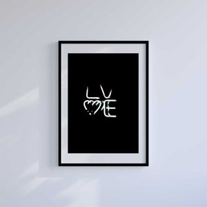 -Love Neon - Wall Art Print-Famous Rebel