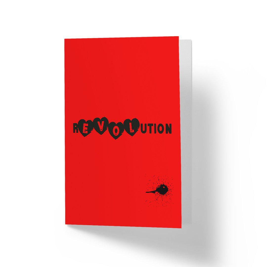 Love Revolution - Greetings Card Famous Rebel