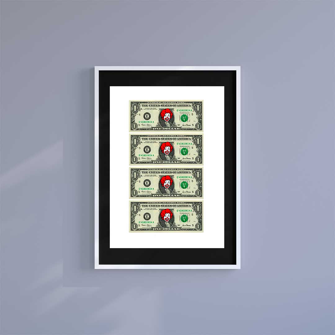 Medium (A3) 11.75" x 16.5" inc Mount-Black-McCapitalism - Wall Art Print-Famous Rebel