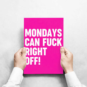 -Mondays Can - Wall Art Print-Famous Rebel