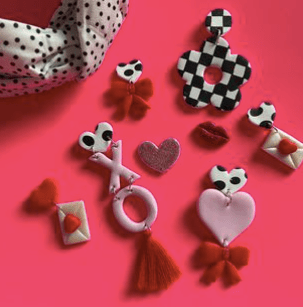 Neon Leopard Design-Love Envelope Earrings-Famous Rebel