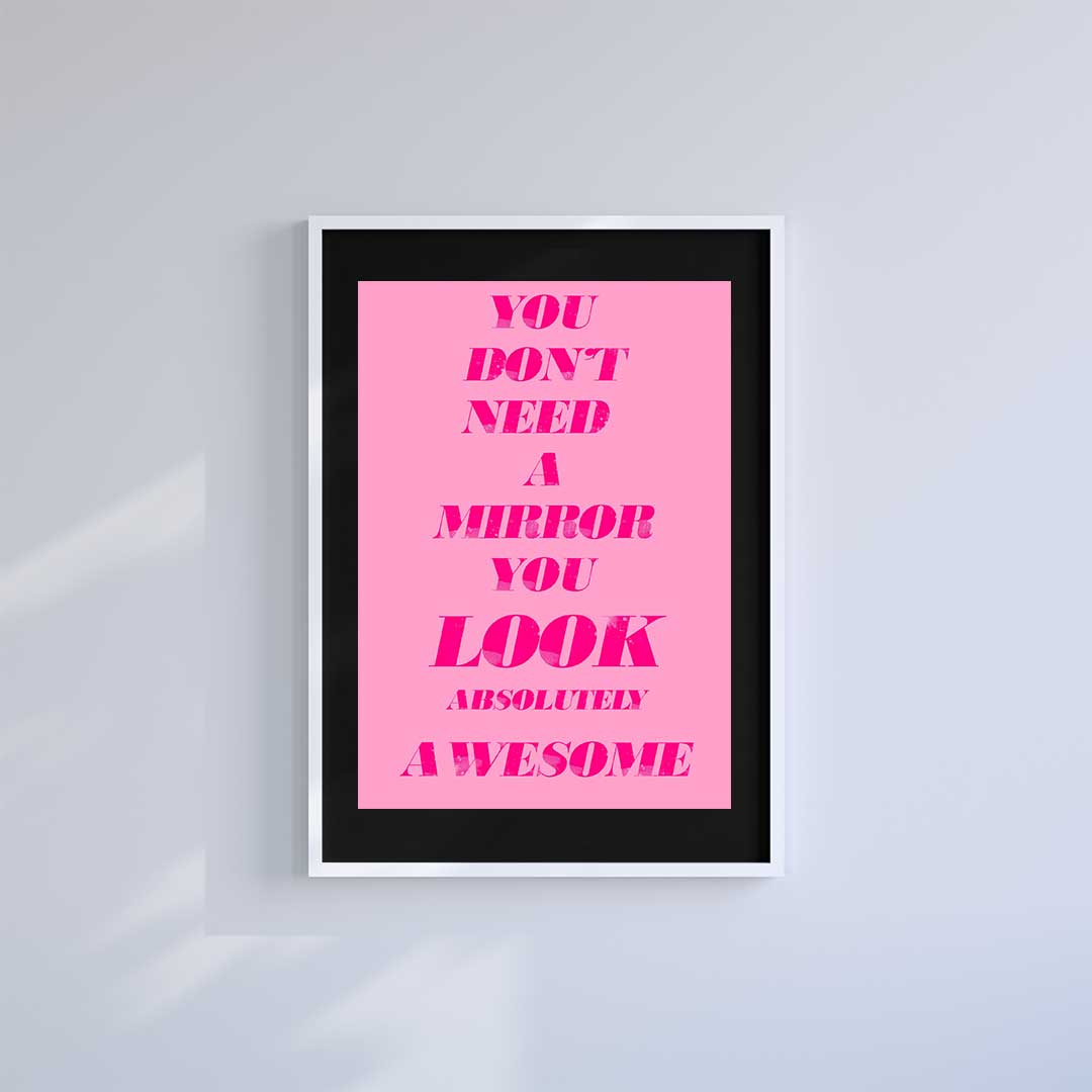 Large (A2) 16.5" x 23.4" inc Mount-Black-No Filter Needed- Wall Art Print-Famous Rebel