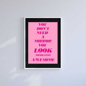 Large (A2) 16.5" x 23.4" inc Mount-Black-No Filter Needed- Wall Art Print-Famous Rebel