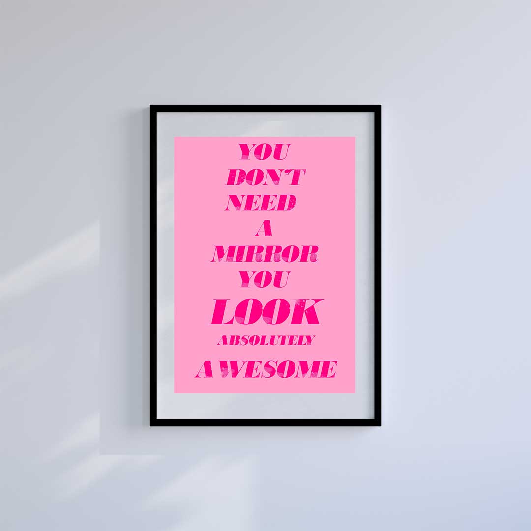 Large (A2) 16.5" x 23.4" inc Mount-White-No Filter Needed- Wall Art Print-Famous Rebel