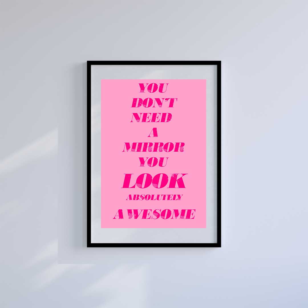 Medium (A3) 11.75" x 16.5" inc Mount-White-No Filter Needed- Wall Art Print-Famous Rebel