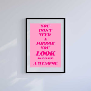 Medium (A3) 11.75" x 16.5" inc Mount-White-No Filter Needed- Wall Art Print-Famous Rebel
