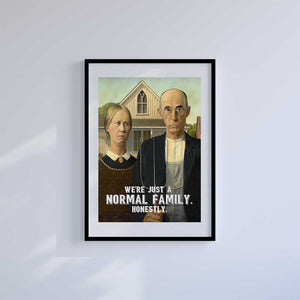 Large (A2) 16.5" x 23.4" inc Mount-White-Normal Family - Wall Art Print-Famous Rebel