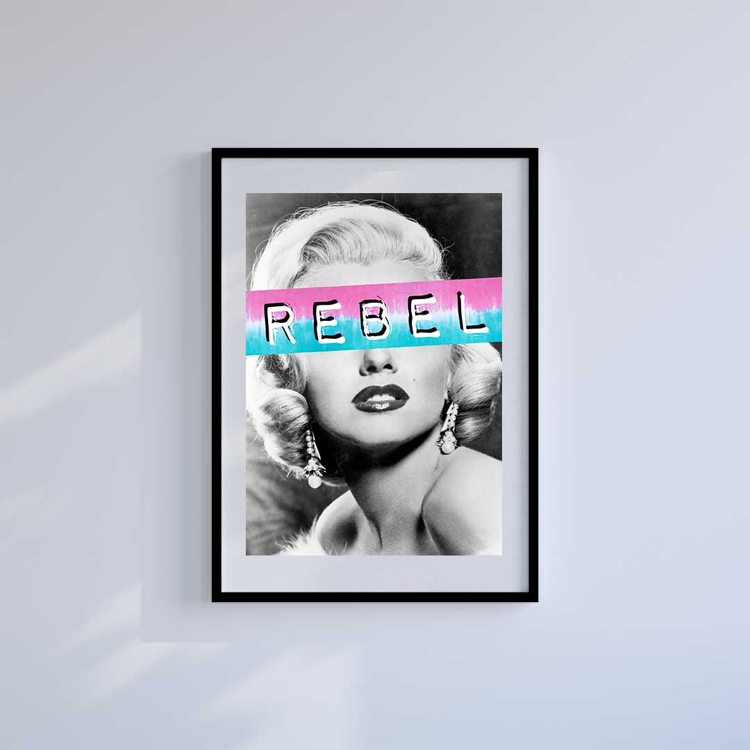 Large (A2) 16.5" x 23.4" inc Mount-White-OG Rebel - Wall Art Print-Famous Rebel