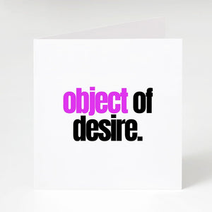 Object of Desire-Notecard Famous Rebel