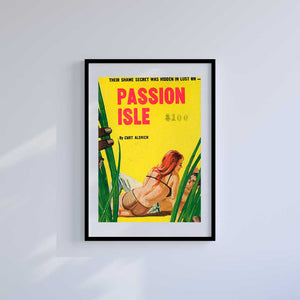 Large (A2) 16.5" x 23.4" inc Mount-White-Passion Island - Wall Art Print-Famous Rebel