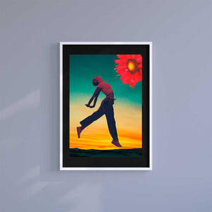 Large (A2) 16.5" x 23.4" inc Mount-Black-Perfect Sunrise - Wall Art Print-Famous Rebel