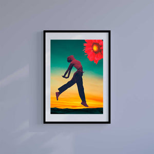 Large (A2) 16.5" x 23.4" inc Mount-White-Perfect Sunrise - Wall Art Print-Famous Rebel