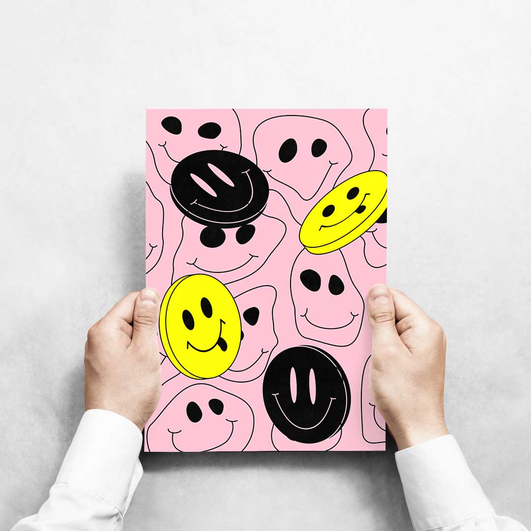 -Pink Acid Trip - Wall Art Print-Famous Rebel
