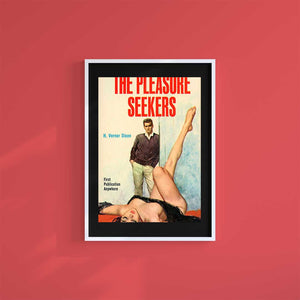 Large (A2) 16.5" x 23.4" inc Mount-Black-Pleasure Seeker - Wall Art Print-Famous Rebel