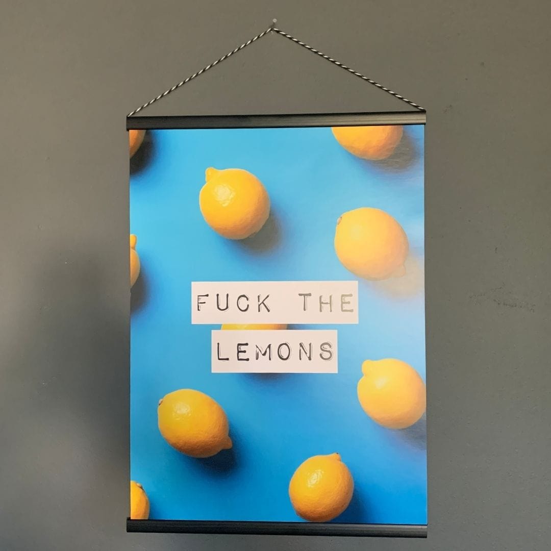 Poster Hanger- Bold Black - Matt-Famous Rebel