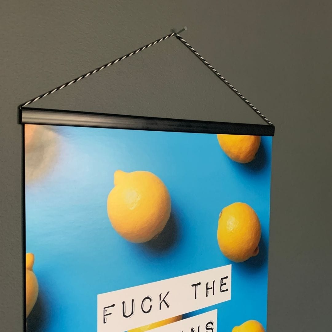 Poster Hanger- Bold Black - Matt-Famous Rebel