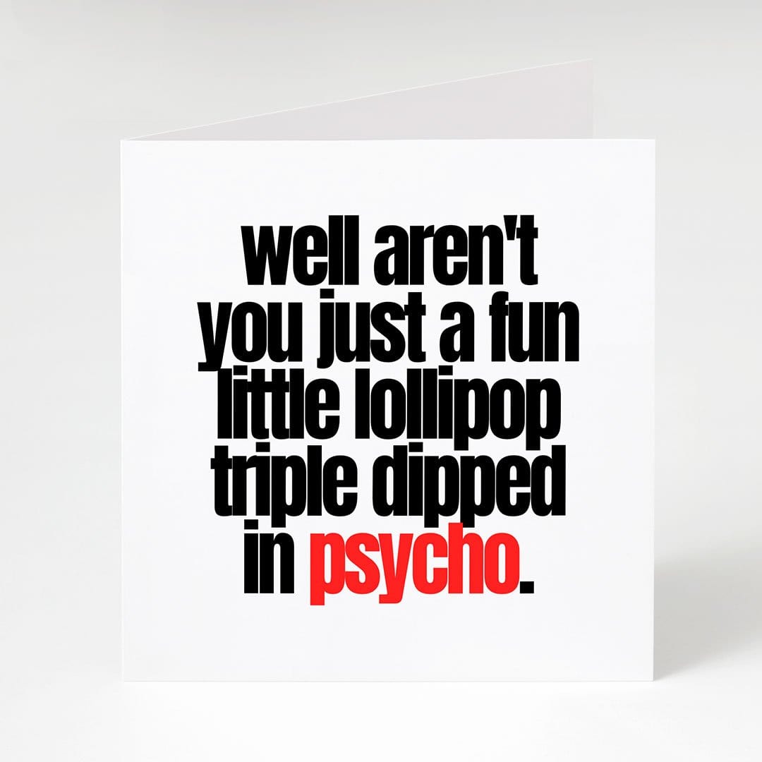 Comically Large Note Card Funny Notecards | Little Lolz | Famous Rebel