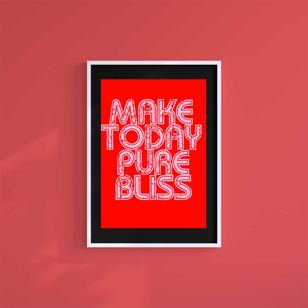 Large (A2) 16.5" x 23.4" inc Mount-Black-Pure Bliss - Wall Art Print-Famous Rebel