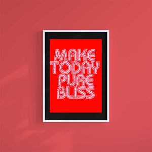 Large (A2) 16.5" x 23.4" inc Mount-Black-Pure Bliss - Wall Art Print-Famous Rebel