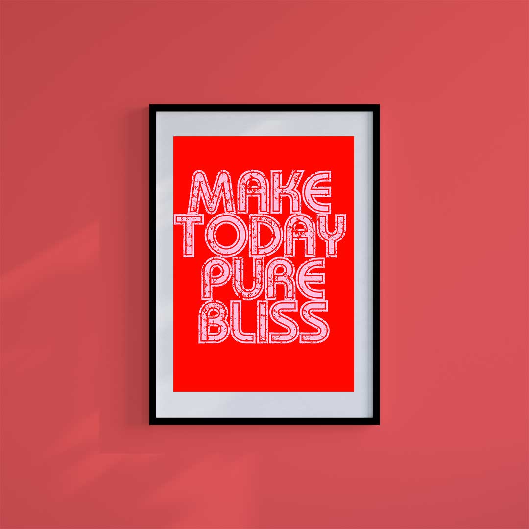 Large (A2) 16.5" x 23.4" inc Mount-White-Pure Bliss - Wall Art Print-Famous Rebel