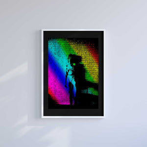 -Rainbow Girl - Wall Art Print-Famous Rebel