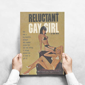 -Reluctant Girl - Wall Art Print-Famous Rebel