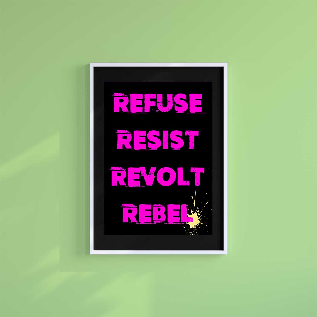 -Revolt Rebel- Wall Art Print-Famous Rebel