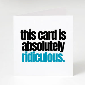 Ridiculous Card-Notecard Famous Rebel