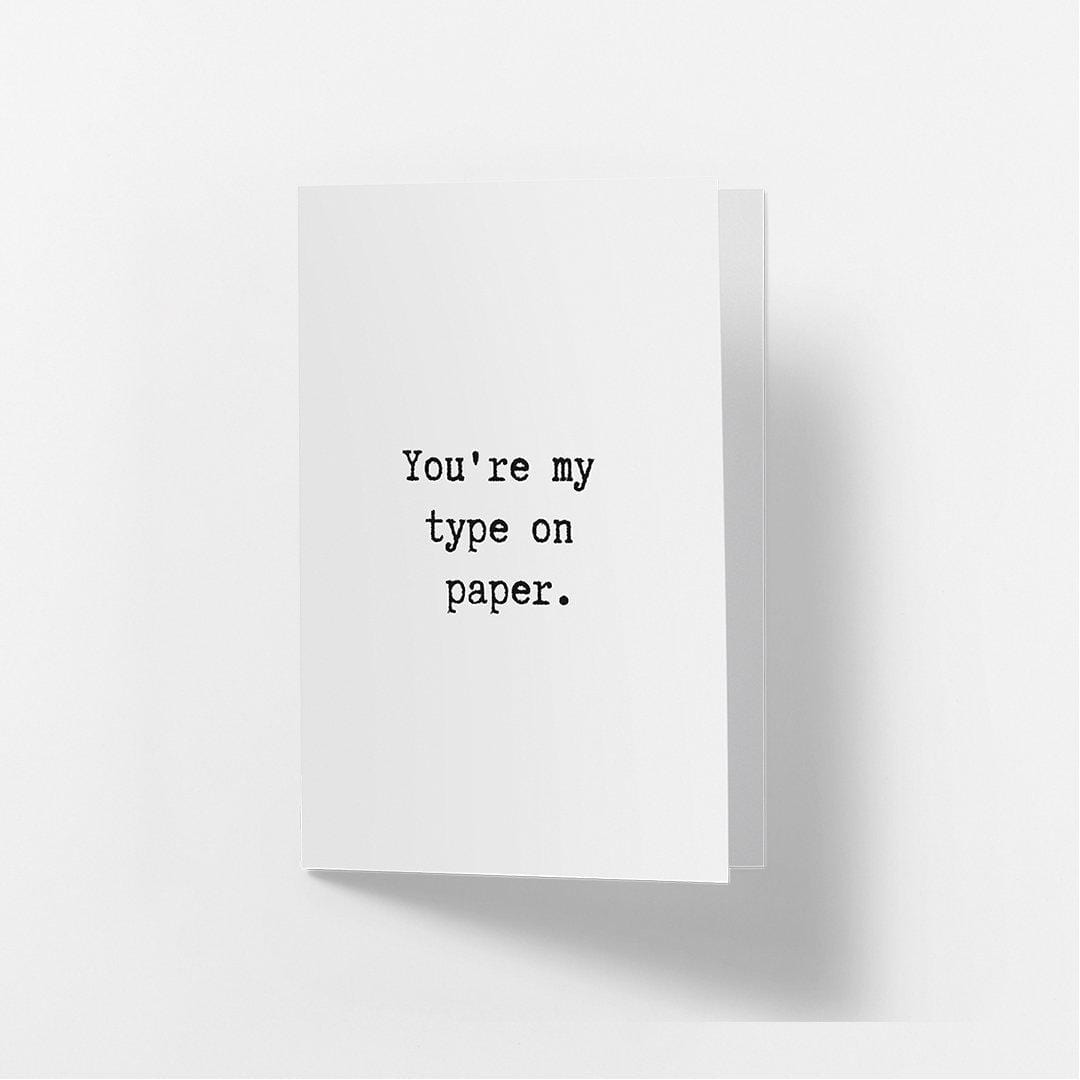 Right Type - Greetings Card Famous Rebel