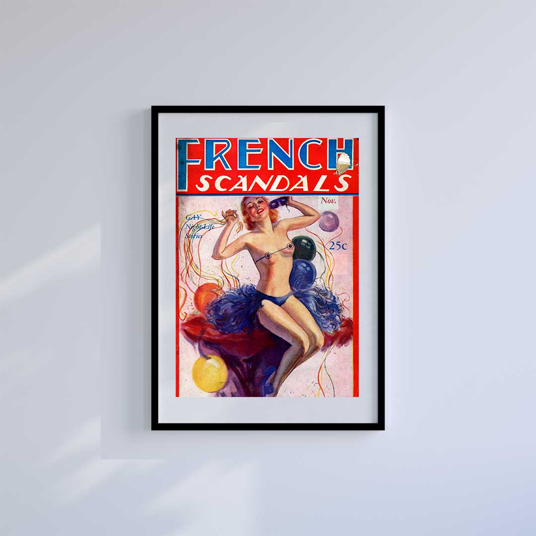 Large (A2) 16.5" x 23.4" inc Mount-White-Scandal - Wall Art Print-Famous Rebel