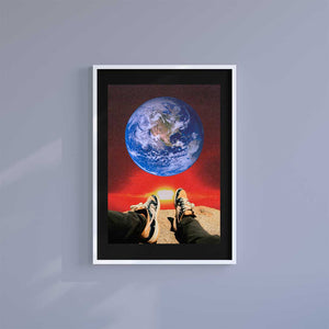 Large (A2) 16.5" x 23.4" inc Mount-Black-Self Destruct - Wall Art Print-Famous Rebel