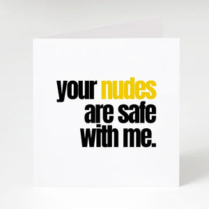 Send Nudes-Notecard Famous Rebel