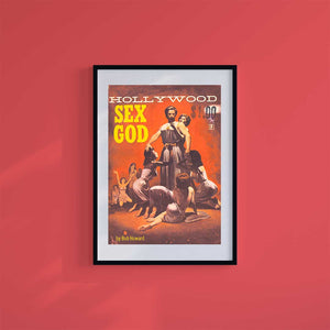 Small 10"x8" inc Mount-White-Sex God - Wall Art Print-Famous Rebel