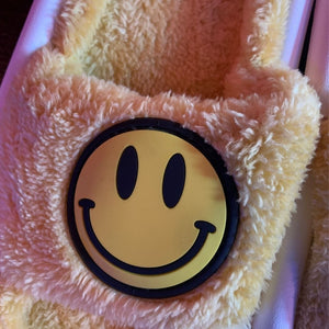 Smiley Slippers - Yellow-Famous Rebel