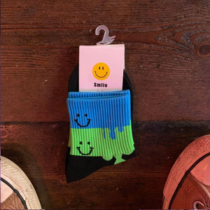 Smiley Socks-Mini Crop-Famous Rebel