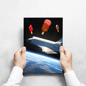 -Space Lolly - Wall Art Print-Famous Rebel