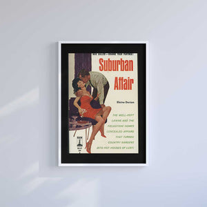 Small 10"x8" inc Mount-Black-Suburban Affair - Wall Art Print-Famous Rebel