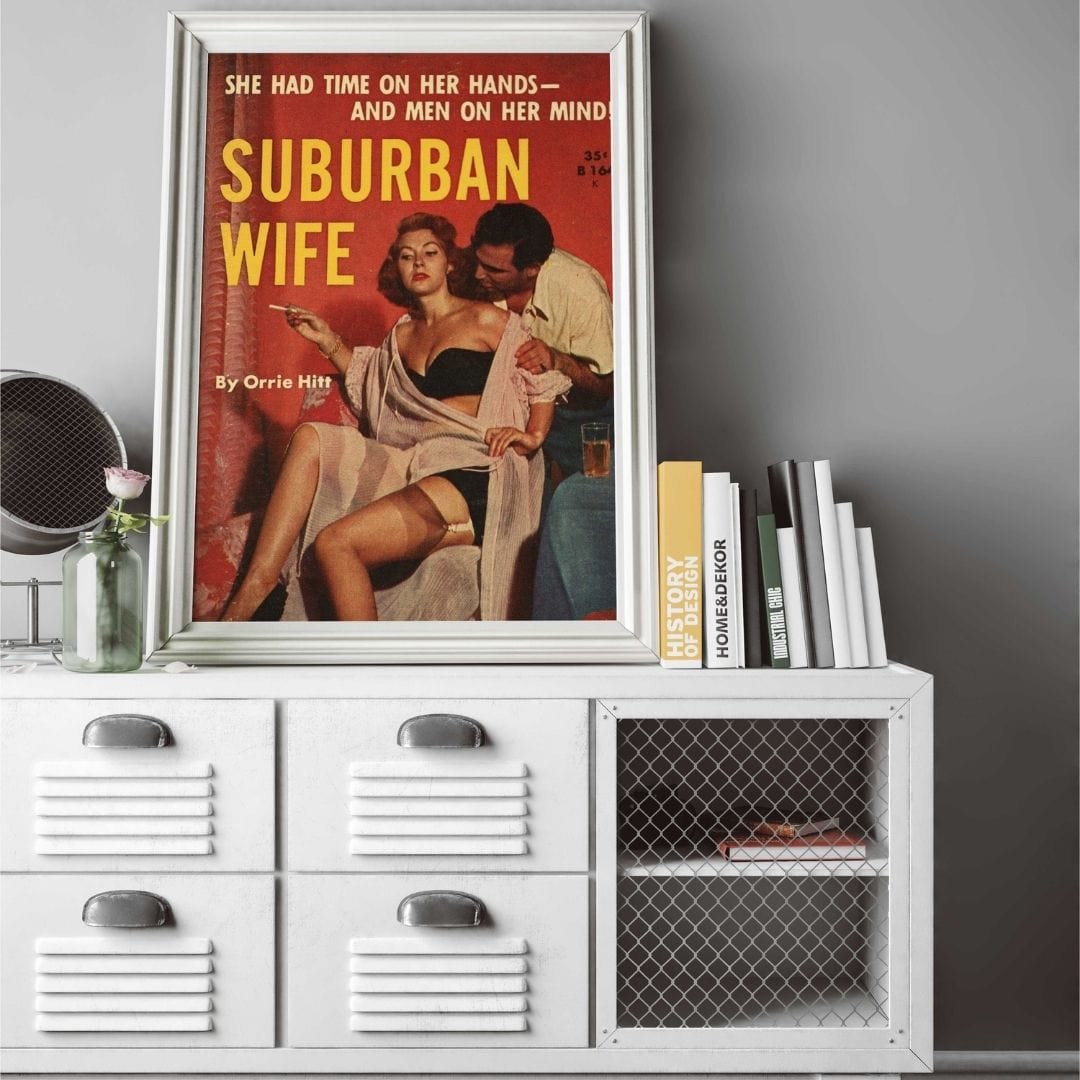 -Suburban Wife - Wall Art Print-Famous Rebel