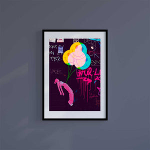Large (A2) 16.5" x 23.4" inc Mount-White-Take Me Higher - Wall Art Print-Famous Rebel