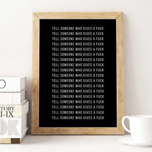 -Tell Someone - Wall Art Print-Famous Rebel