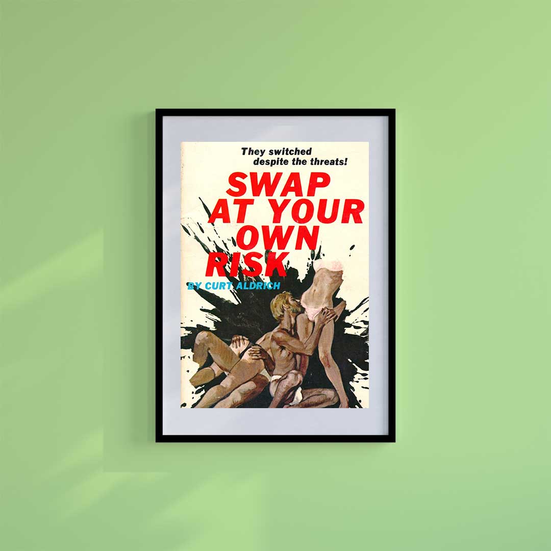 Large (A2) 16.5" x 23.4" inc Mount-White-The Swappers - Wall Art Print-Famous Rebel