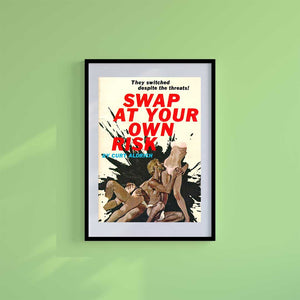 Medium (A3) 11.75" x 16.5" inc Mount-White-The Swappers - Wall Art Print-Famous Rebel